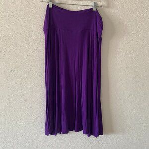 LOCK & LOVE PURPLE MIDI SKIRT